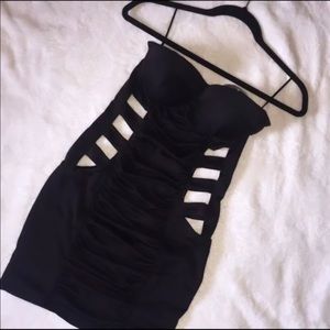 Fashion nova strapless cut our dress